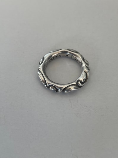 Chrome Hearts Scroll Band Ring "Silver"