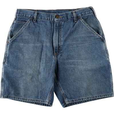古着 カーハート Carhartt ロゴパッチ デニムペインターショーツ ショートパンツ メンズw34相当/eaa637096