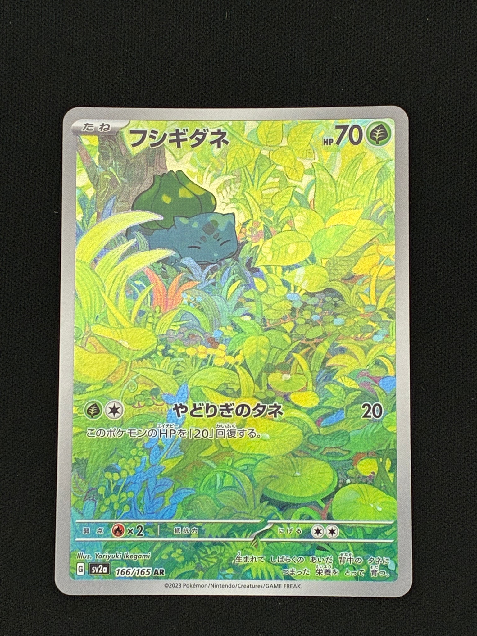 フシギダネ AR[SV2a 166/165](強化拡張パック「ポケモンカード151」)