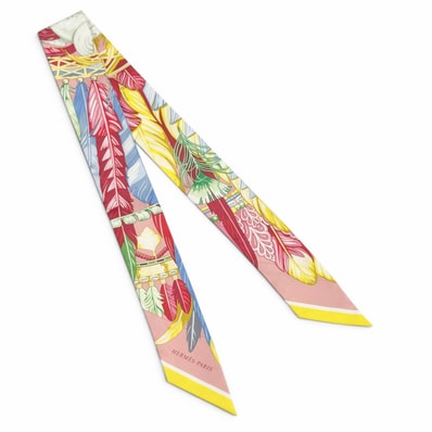 極美品 エルメス スカーフ ツイリー Danse Pacifique シルク
