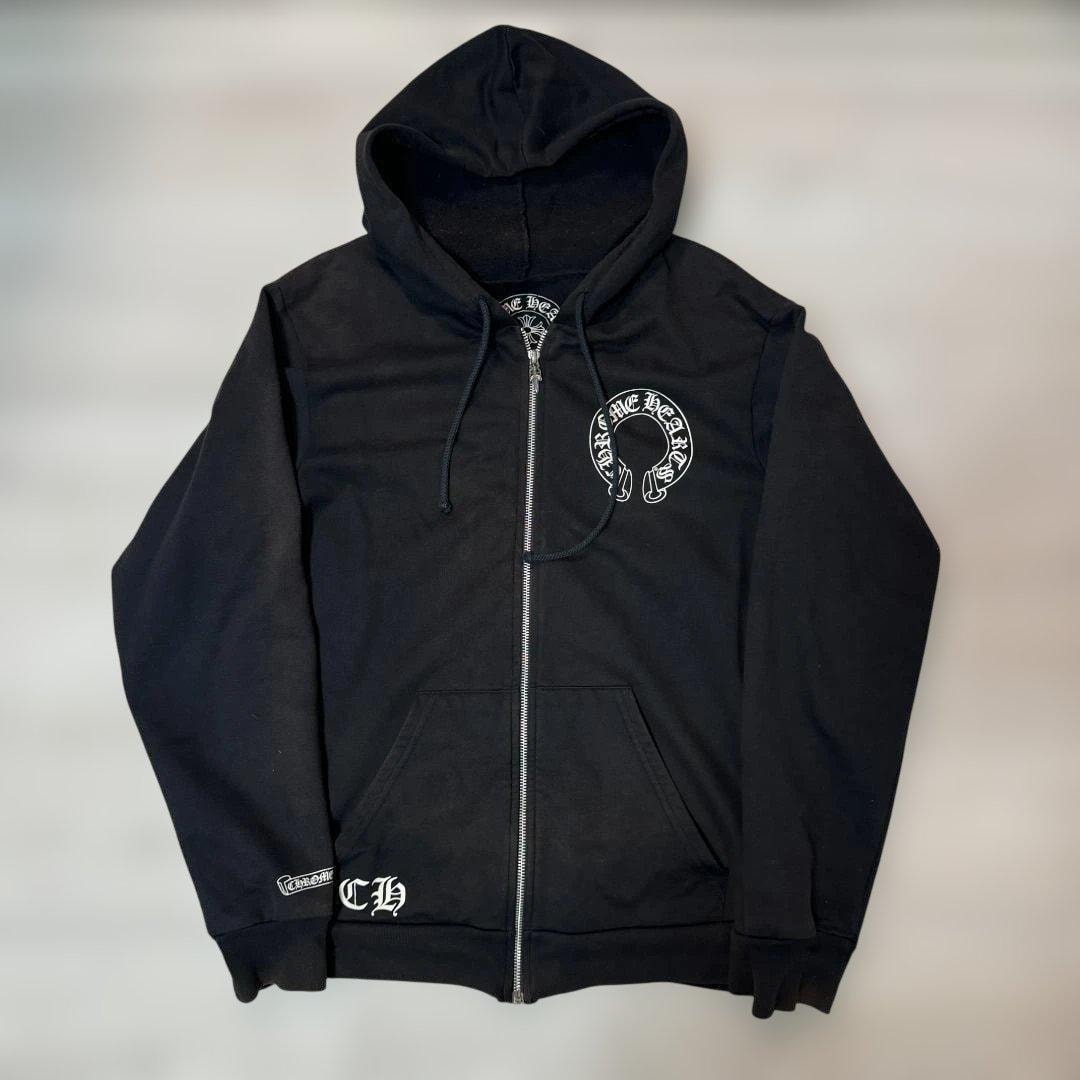 Chrome Hearts Horseshoe Dagger Zip Up Hoodie "Black"