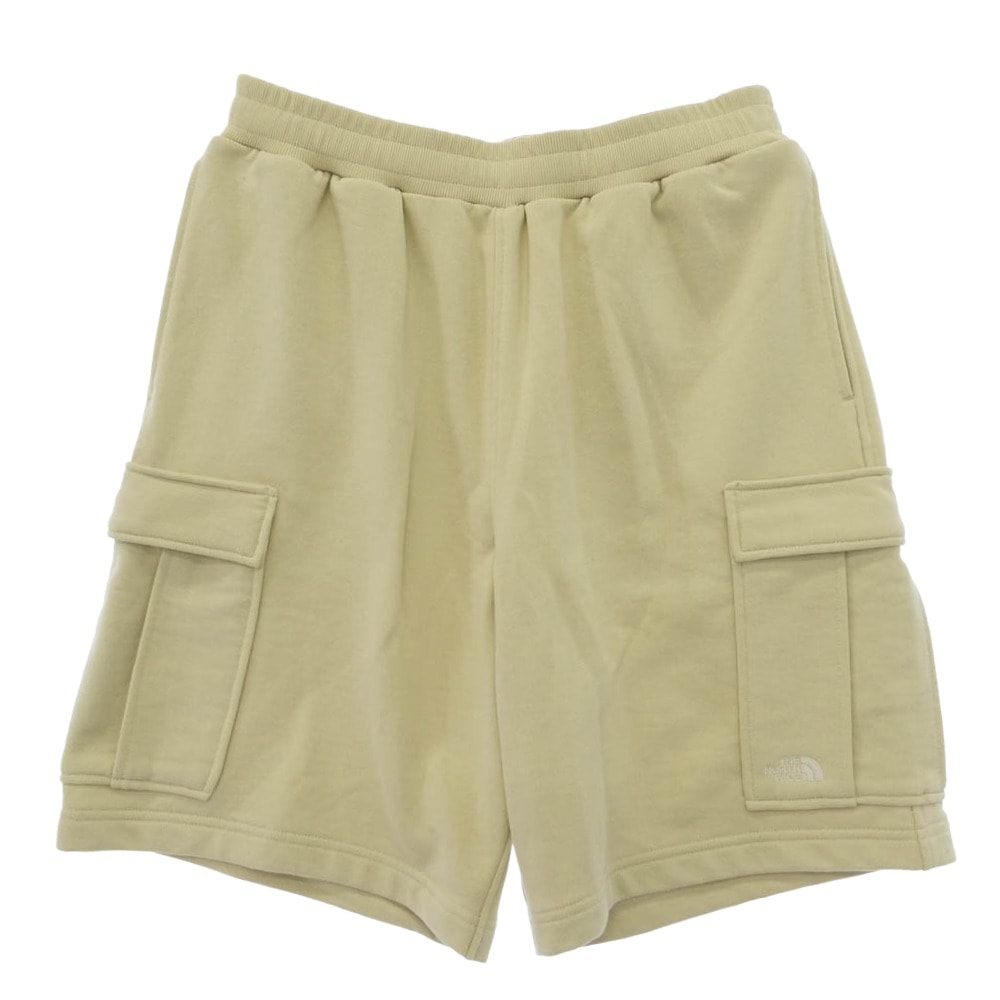 THE NORTH FACE ノースフェイス NB42450 Sweat Cargo Short スウェット カーゴ ショーツ ショートパンツ ベージュ系 M【極上美品】【中古】