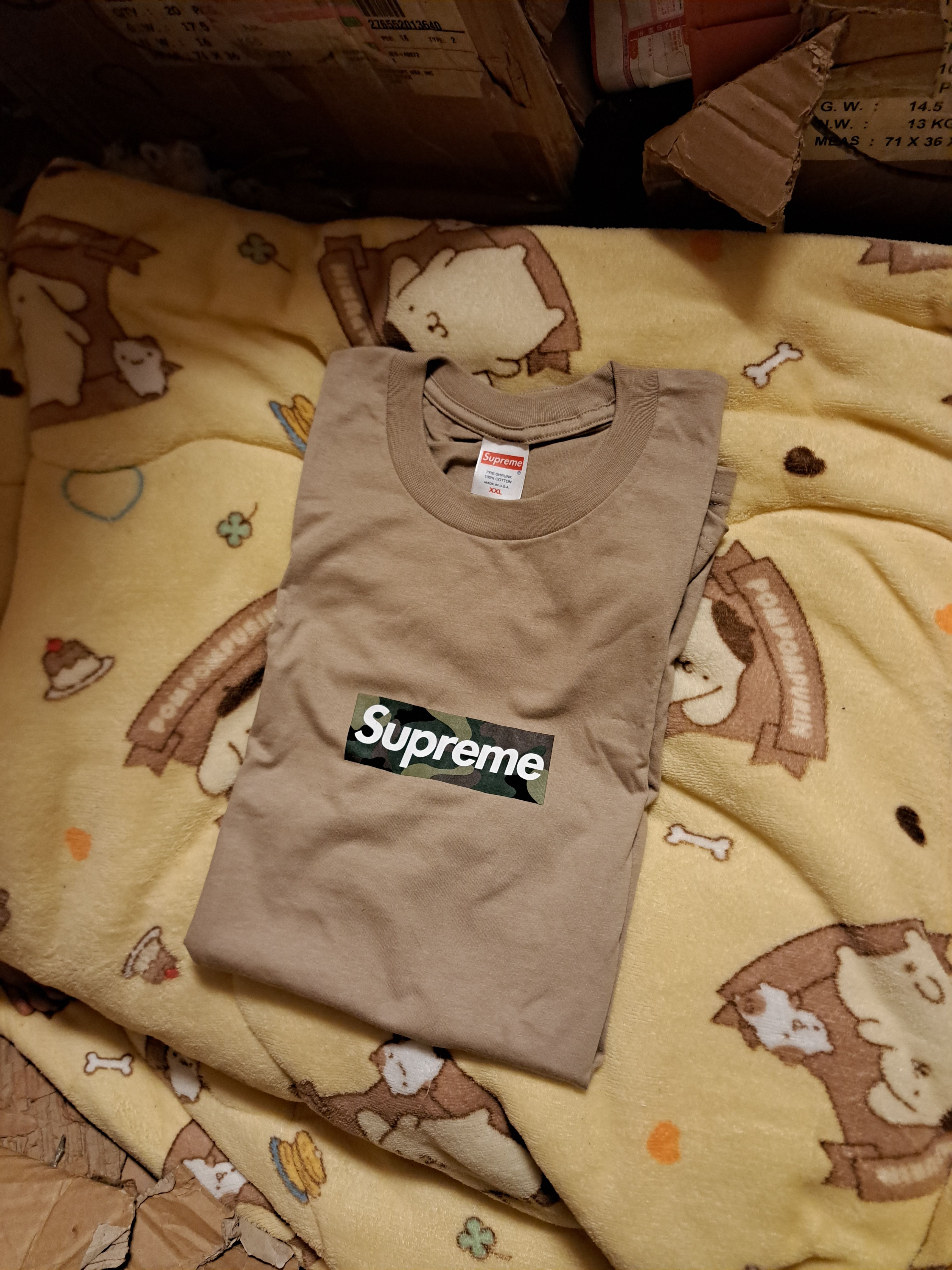 Supreme Box Logo Tee "Khaki" (23FW)