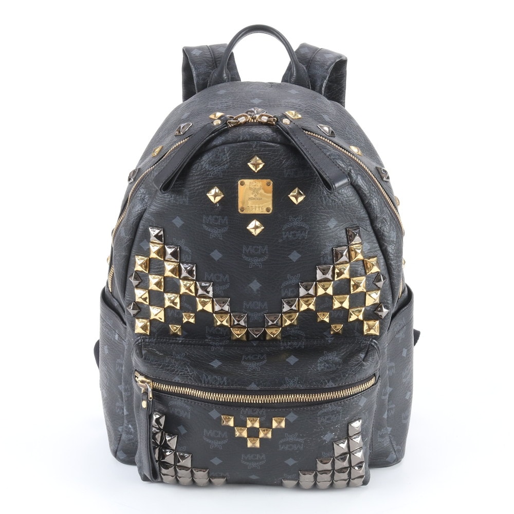 ■美品 MCM エムシーエム ヴィセトススタッズリュックサック