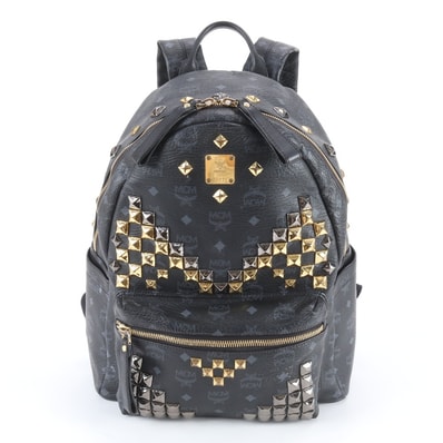■美品 MCM エムシーエム ヴィセトススタッズリュックサック