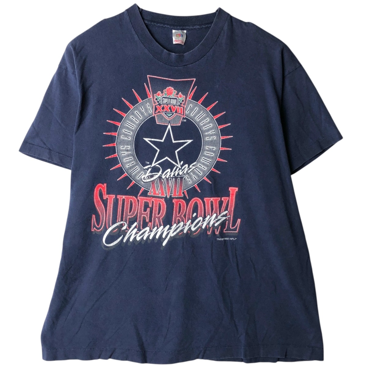 古着 90年代 フルーツオブザルーム FRUIT OF THE LOOM NFL DALLAS COWBOYS ダラスカウボーイズ スポーツプリントTシャツ USA製 メンズXL相当 ヴィンテージ/eaa630838