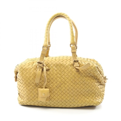ボッテガヴェネタ BOTTEGA VENETA イントレチャート ハンドバッグ バッグ レザー レディース ブラウン系 173398V0OA2 【中古】