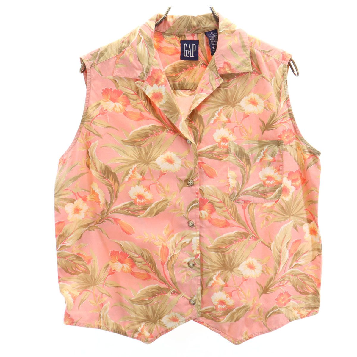 GAP 90s ノースリーブ オープンカラーシャツ