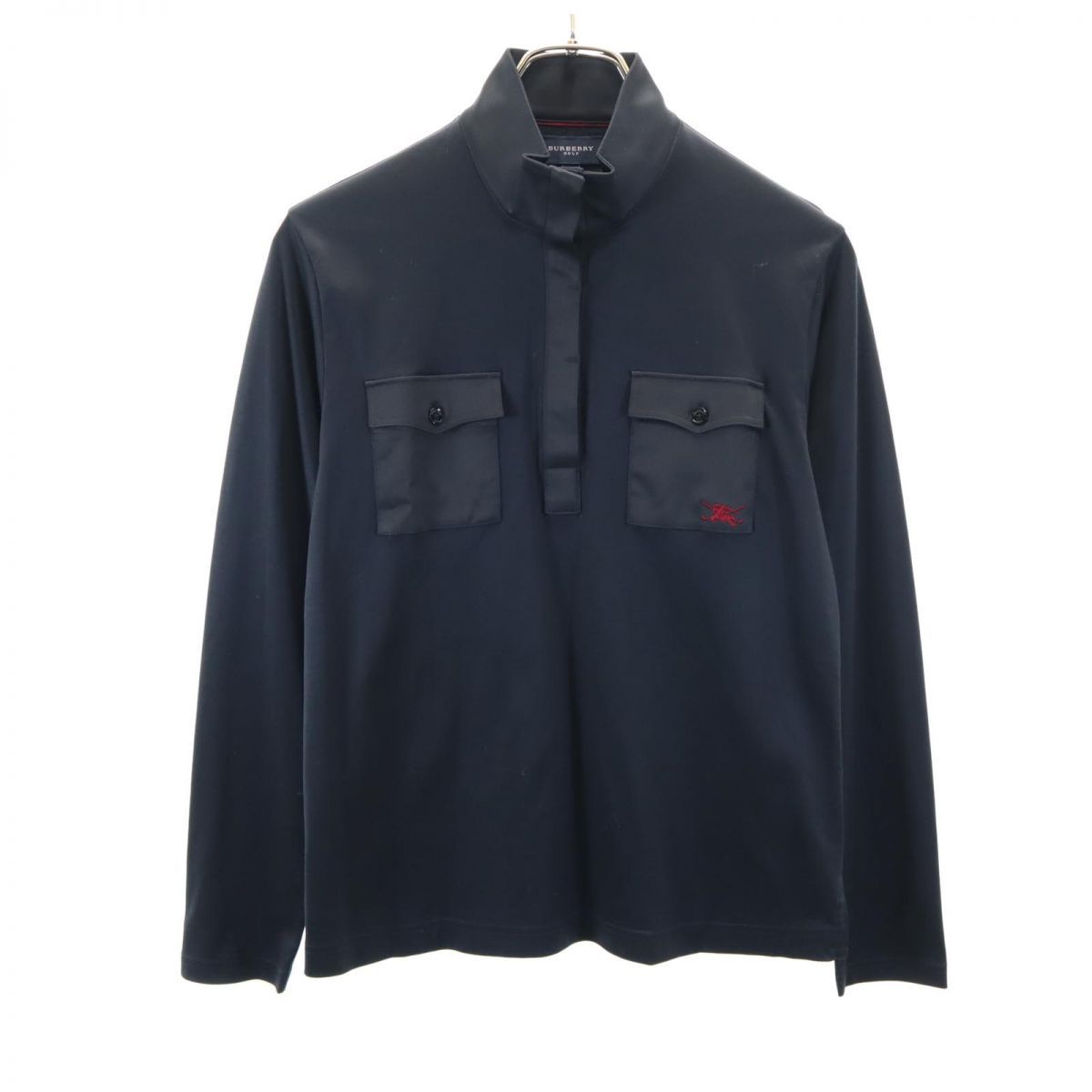 未使用 BURBERRY ゴルフ 長袖 ハーフボタン シャツ