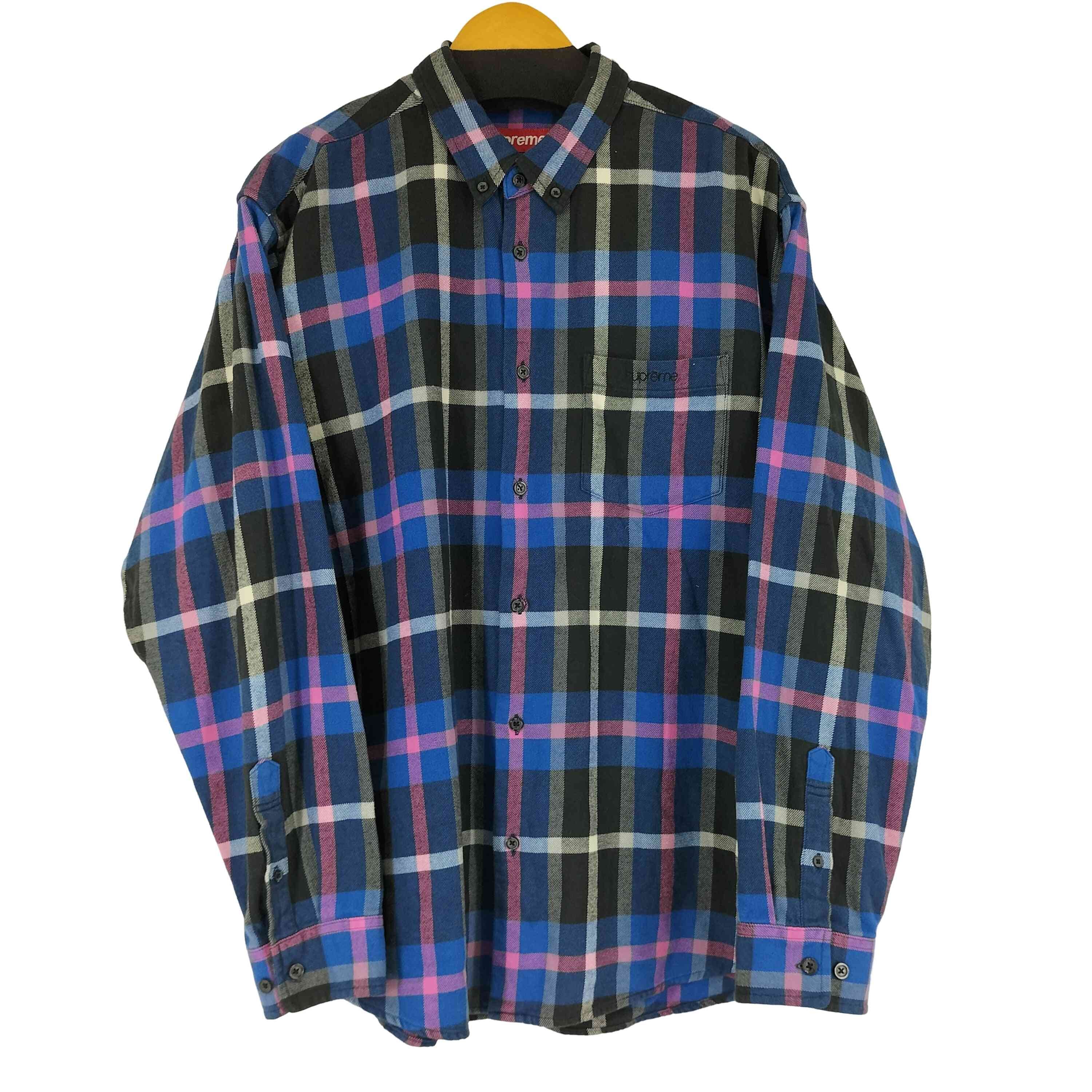 Supreme Stripe Zip L/S Polo 