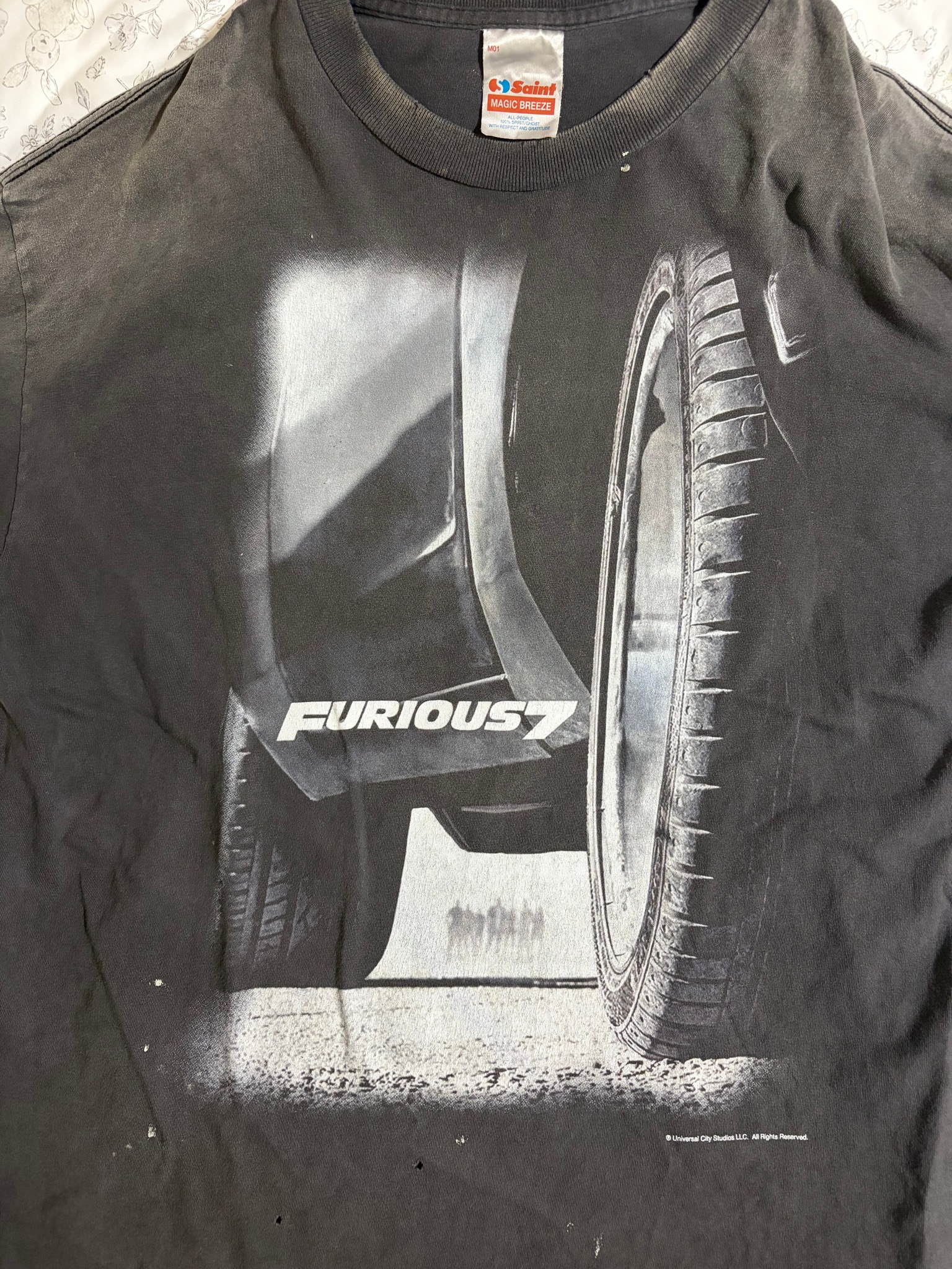 SAINT Mxxxxxx x FAST AND FURIOUS SS Tee Furious 7 "Black"
