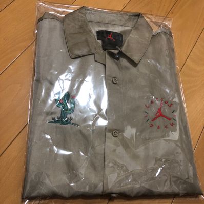 Air Jordan x Travis Cactus Jack Button Down Shirt "Khaki Desert"