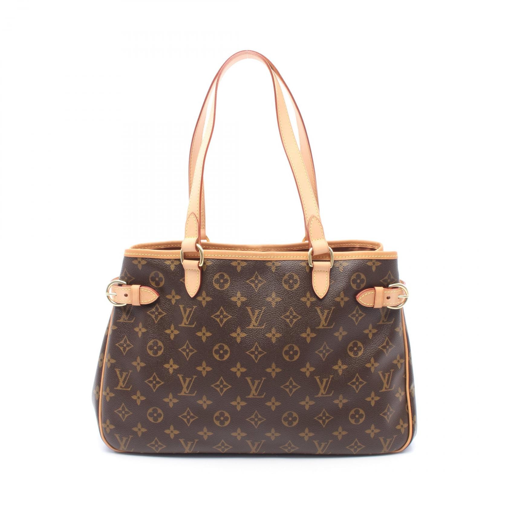 ルイ・ヴィトン LOUIS VUITTON バティニョール オリゾンタル ショルダーバッグ バッグ PVCコーティングキャンバス レザー モノグラム レディース ブラウン系 M51154 【中古】