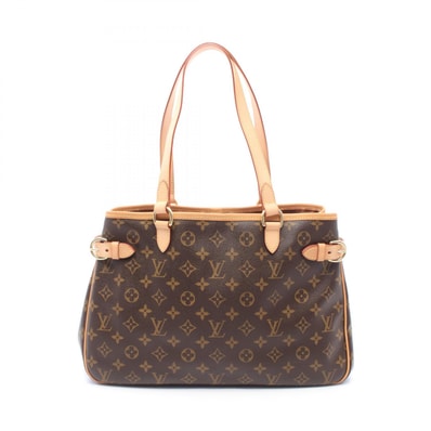 ルイ・ヴィトン LOUIS VUITTON バティニョール オリゾンタル ショルダーバッグ バッグ PVCコーティングキャンバス レザー モノグラム レディース ブラウン系 M51154 【中古】