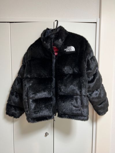 Supreme x The North Face Faux Fur Nuptse Jacket "Black"