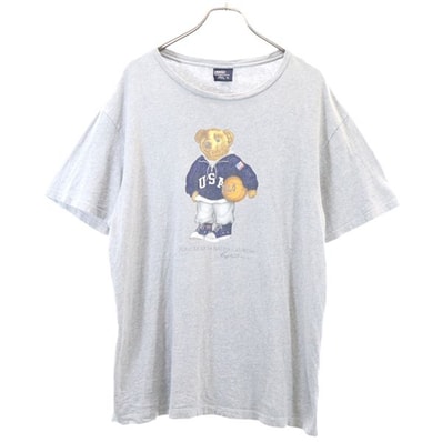 POLO RALPH LAUREN ポロラルフローレン 90s ポロベア 半袖 Tシャツ M グレー