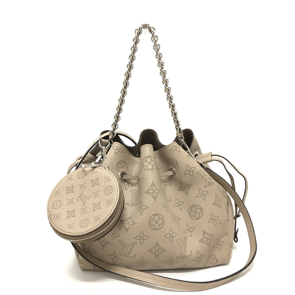 ルイヴィトン LOUIS VUITTON ベラ M57201 モノグラムマヒナ 巾着 2WAY ハンドバッグ カバン バック バッグ ショルダーバッグ モノグラムマヒナ ベージュ