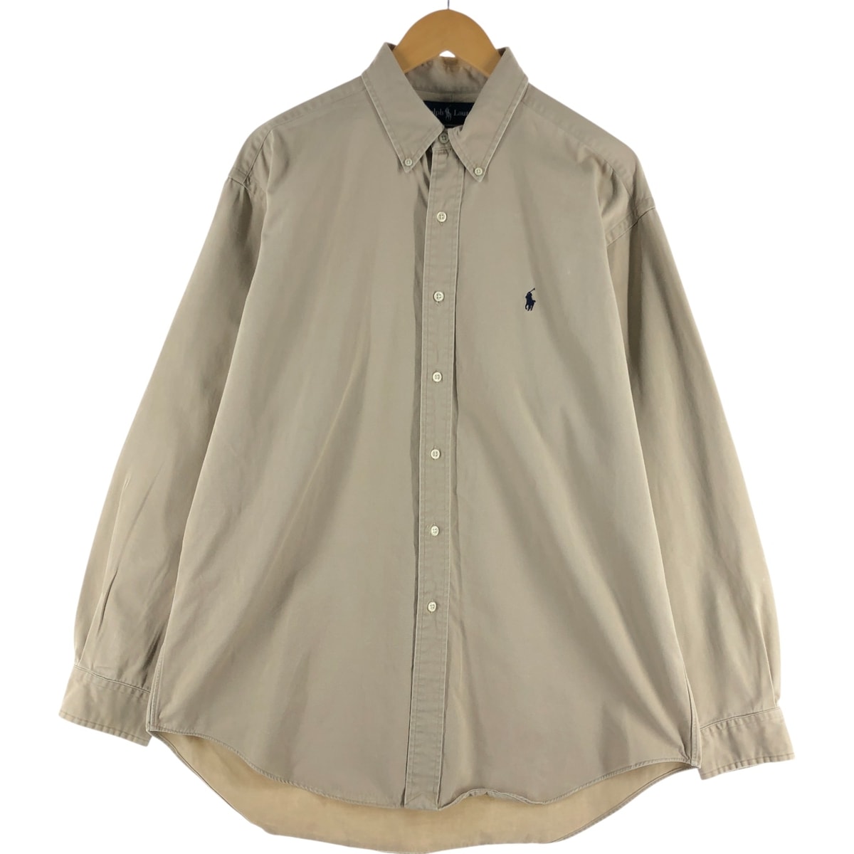 古着 ラルフローレン Ralph Lauren BLAKE 長袖 ボタンダウンシャツ メンズL相当/eaa534369