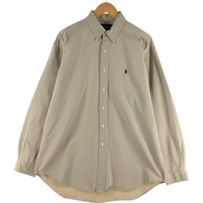 古着 ラルフローレン Ralph Lauren BLAKE 長袖 ボタンダウンシャツ メンズL相当/eaa534369