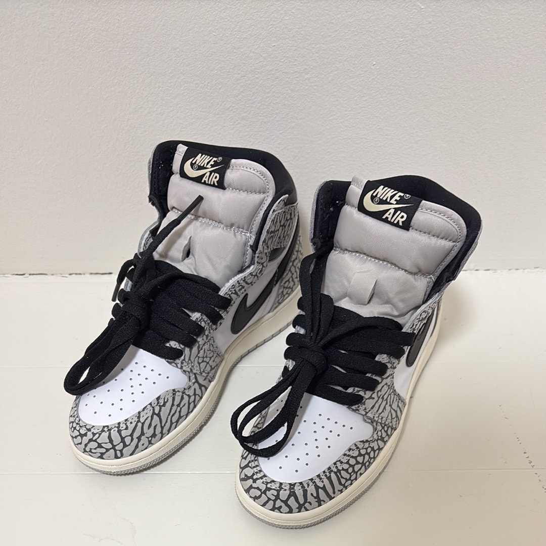 Nike GS Air Jordan 1 High OG "White Cement"