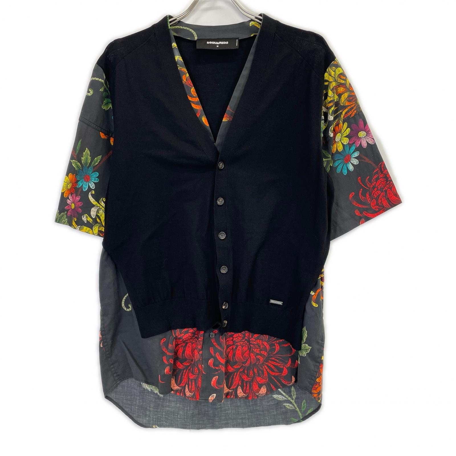 ディースクエアード S71HA0987 S17327 ドッキングシャツ/カーディガン M