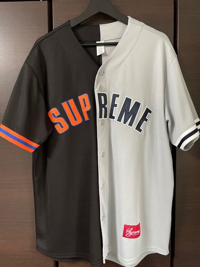 Supreme Don't Hate Baseball Jersey "Black Grey"