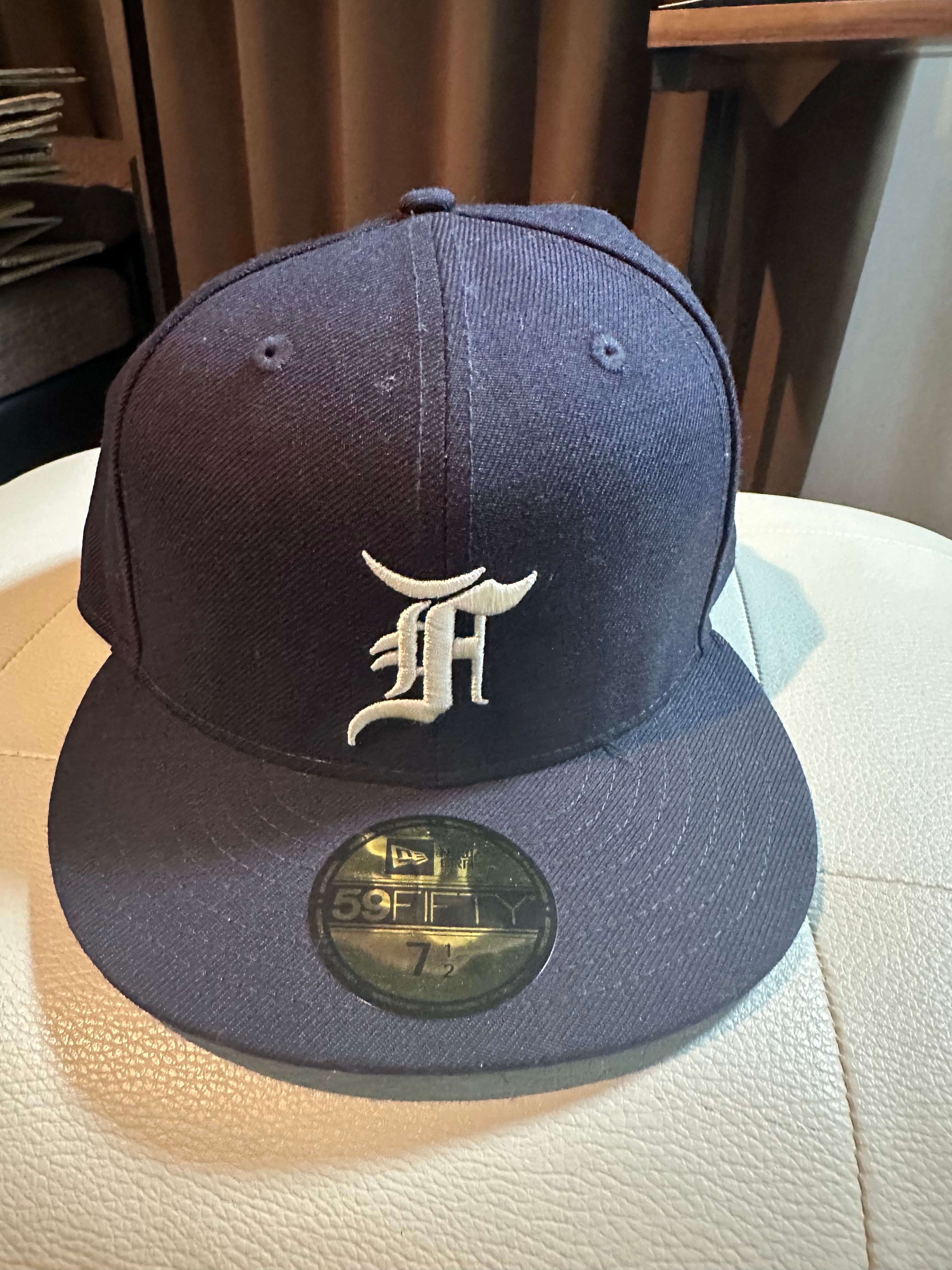 NEW ERA FEAR OF GOD ESSENTIALS 59FIFTY F LOGO Under Visor "Navy"