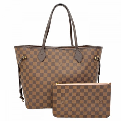 【6dc3492】ルイヴィトン トートバッグ ダミエ ネヴァーフルMM N41603 エベヌ/ローズバレリーヌ【中古】レディース