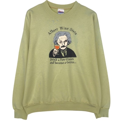 古着 90年代 ヘインズ Hanes パロディ プリントスウェットシャツ トレーナー メンズL相当/eaa629876