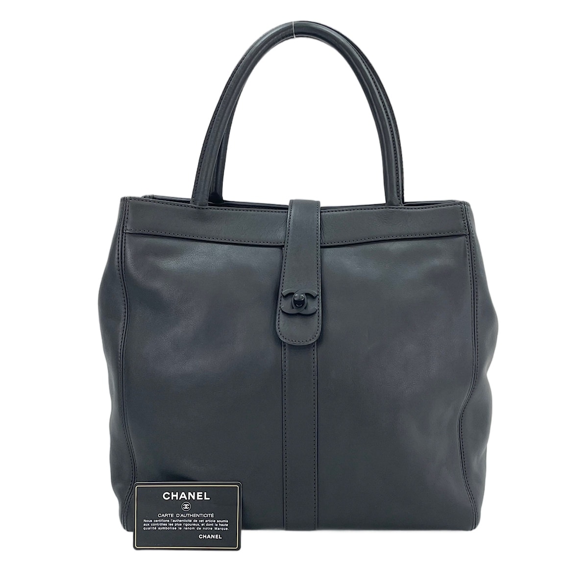 シャネル CHANEL ラムスキン トートバッグ【中古】