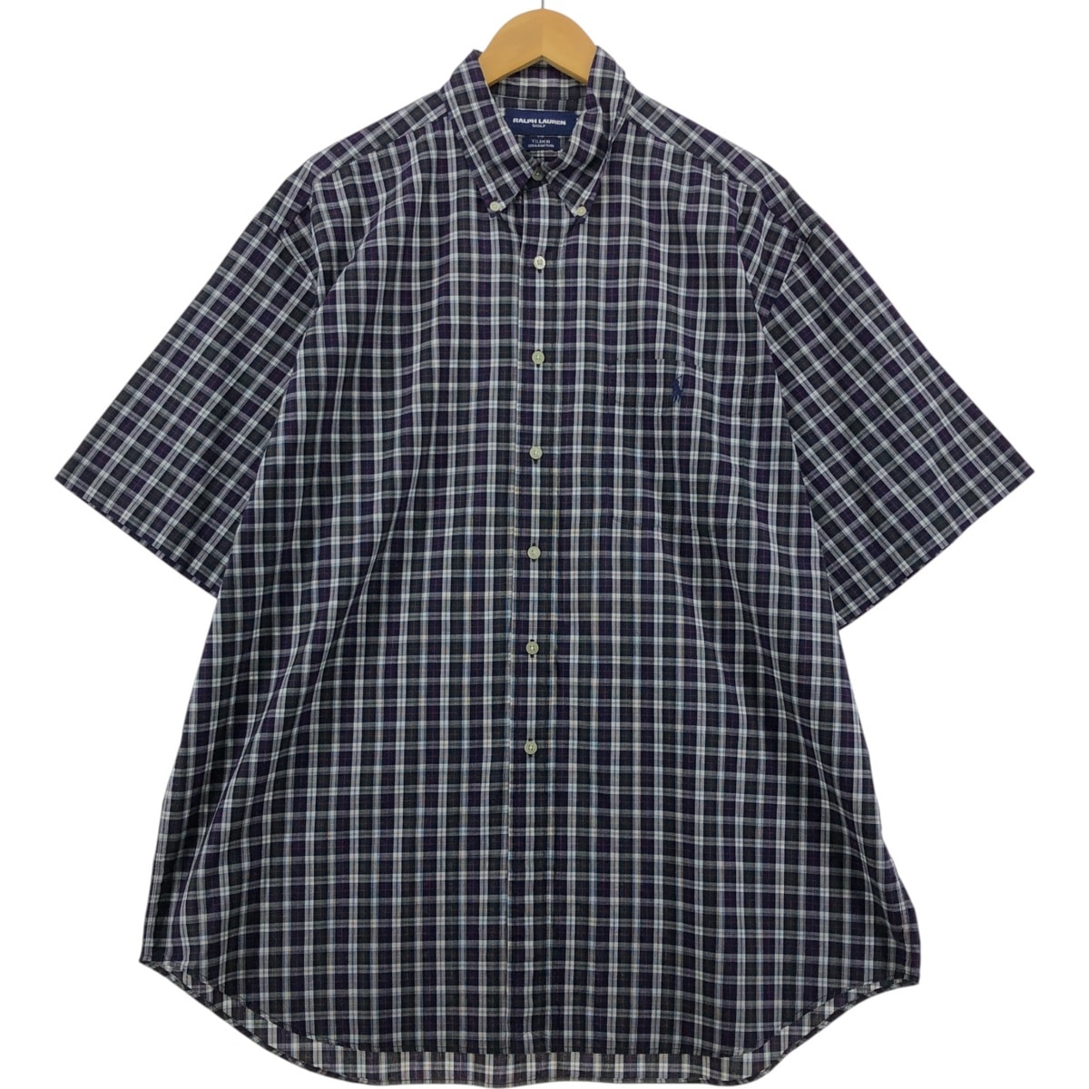 古着 ラルフローレン Ralph Lauren RALPH LAUREN GOLF TILDEN 半袖 ボタンダウン チェックシャツ メンズXL相当/eaa555811