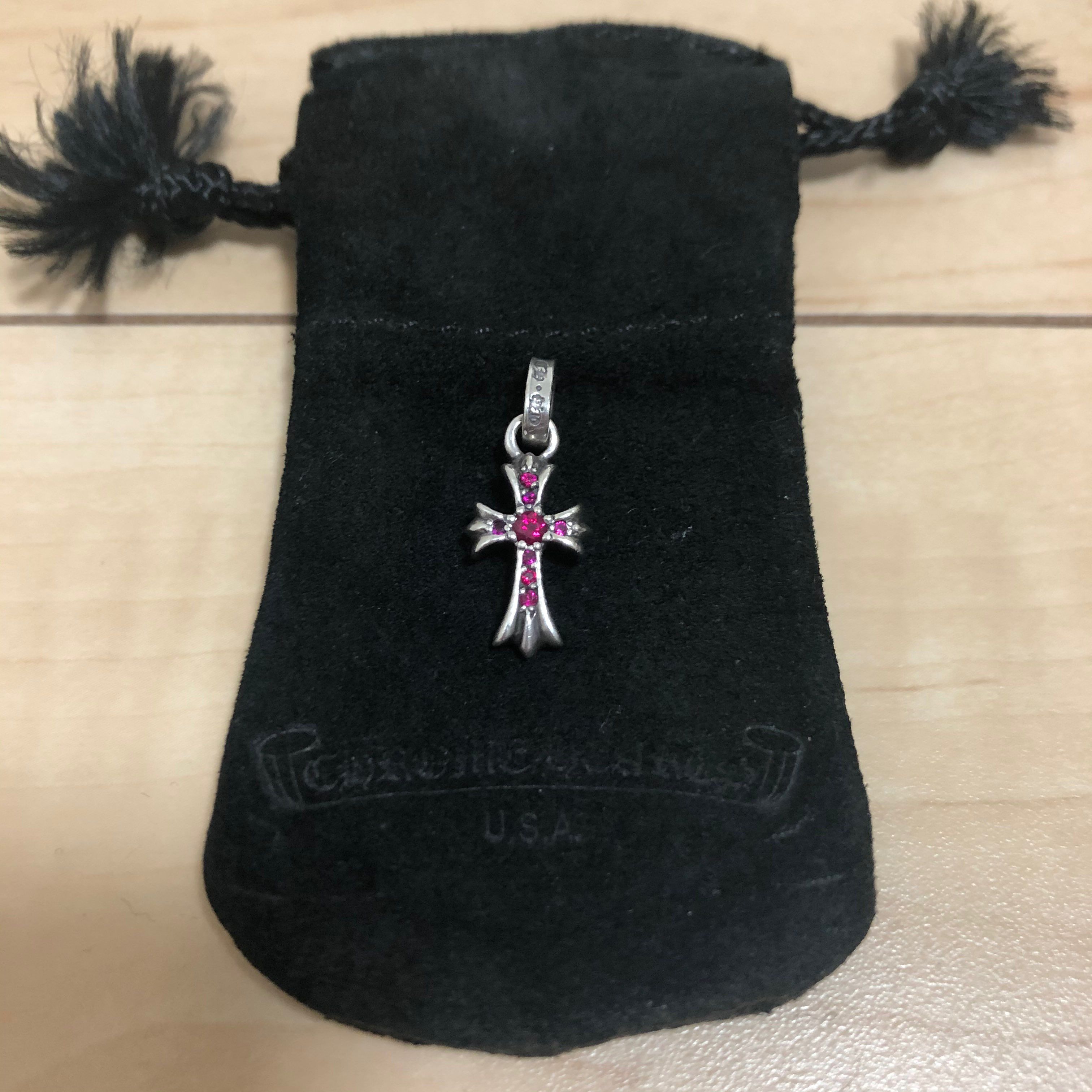 クロムハーツ CHクロスベビーファットチャーム with パヴェルビー