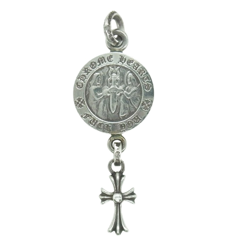 Chrome Hearts Baby Fat Angel Medal Charm Fuck You "Silver"