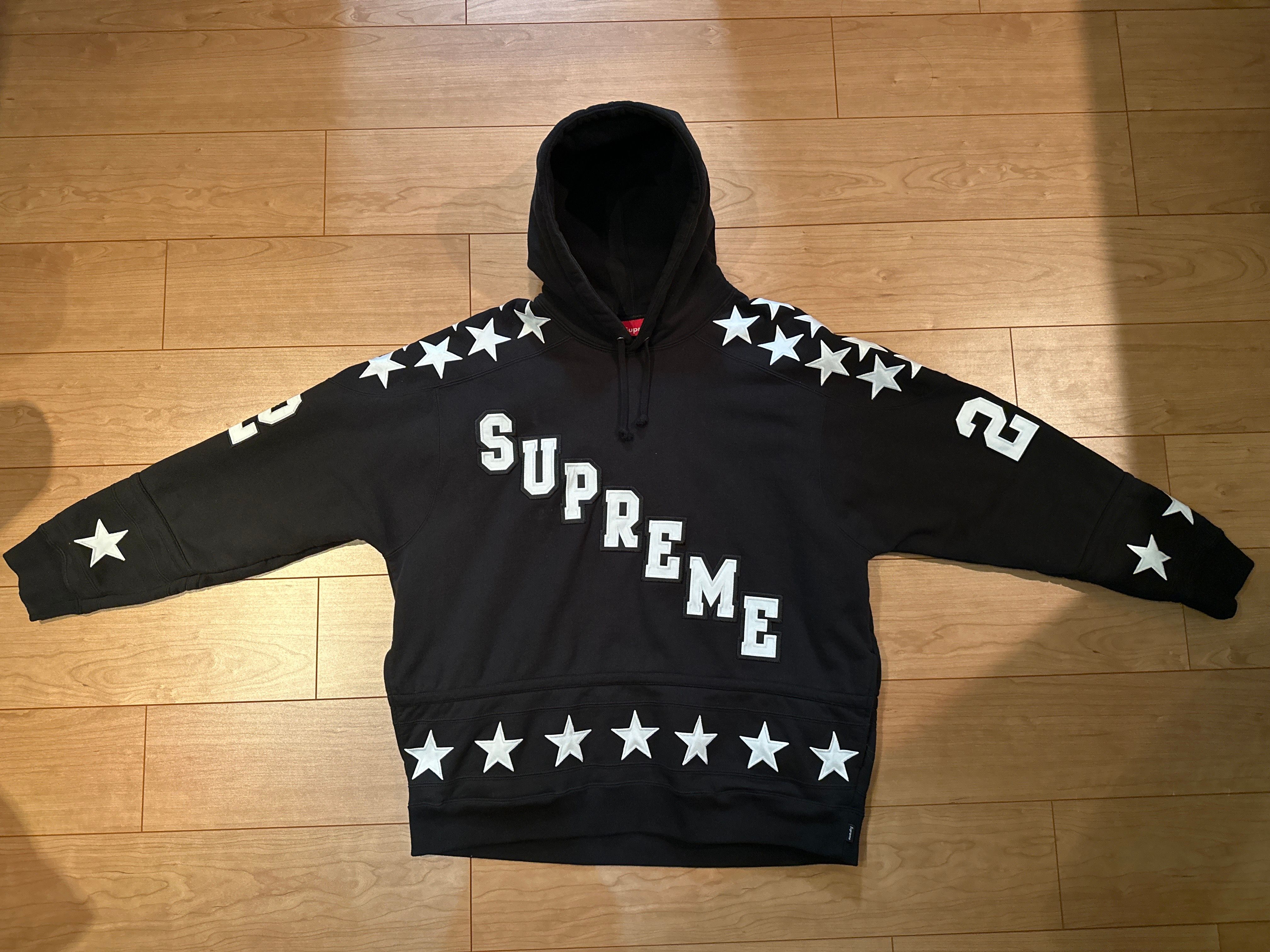 Supreme Hockey Hooded Sweatshirt "Black"