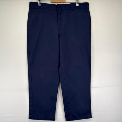 古着 ディッキーズ Dickies パンツ 874 ワークパンツ チノパン ワンポイントロゴ W40 L29 ネイビー系 メンズ
