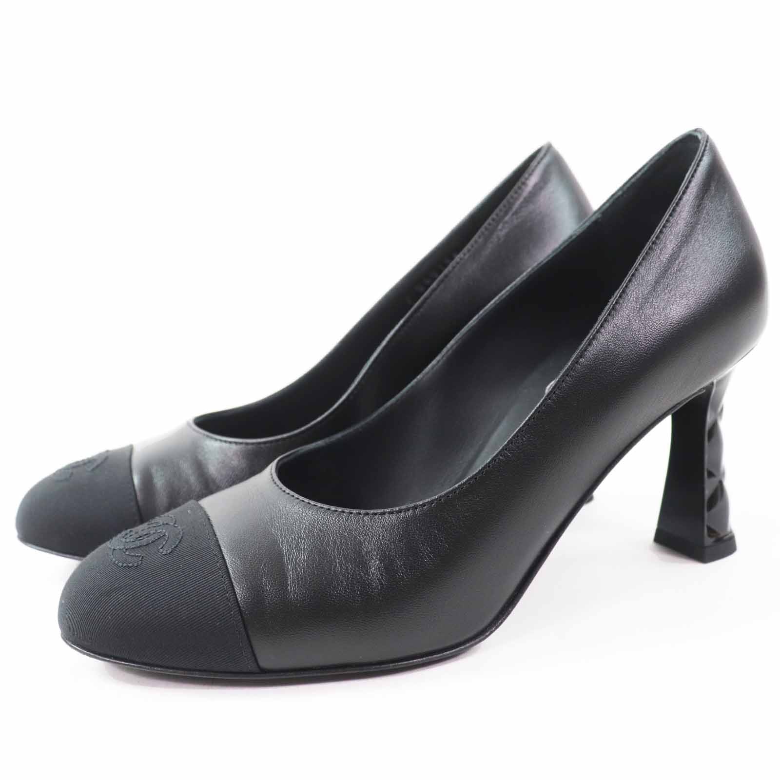 美品 シャネル
 パンプス ブラック レディース 36 G40154