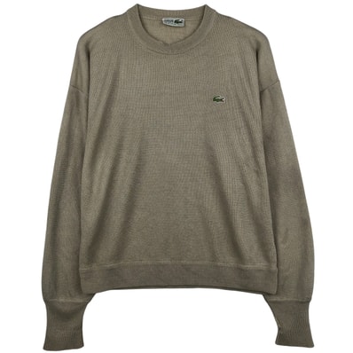古着 80年代 ラコステ LACOSTE CHEMISE フレンチラコステ アクリルニットセーター メンズXL相当 ヴィンテージ/eaa458058