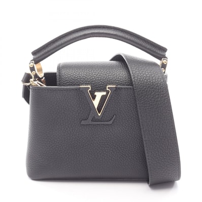 ルイ・ヴィトン LOUIS VUITTON カプシーヌMINI 2WAY ハンドバッグ バッグ レザー トリヨンレザー トリヨンレザー ノワール レディース ブラック系 M56071 【中古】