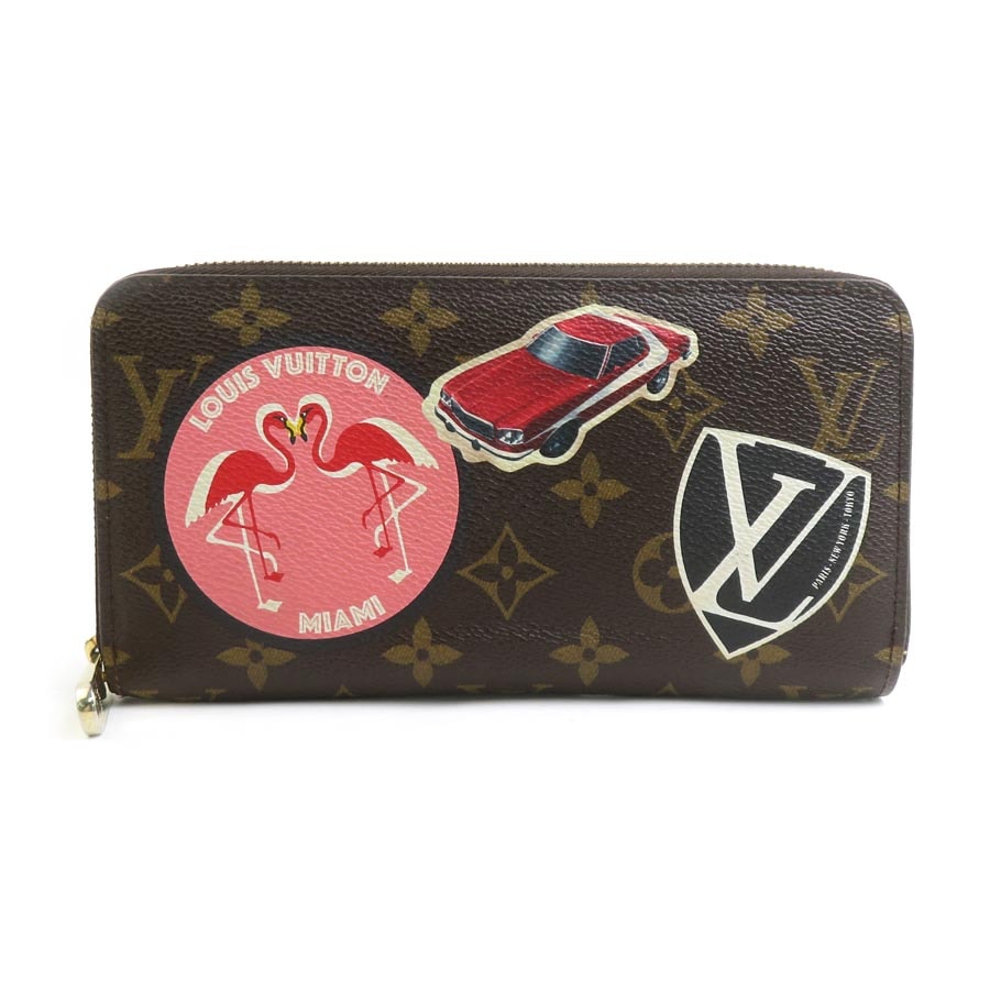 ルイ ヴィトン LOUIS VUITTON ラウンドファスナー長財布 ニコラジェスキエール モノグラム ジッピーウォレット モノグラムキャンバス ブラウン ユニセックス M62149【中古】 r10988a