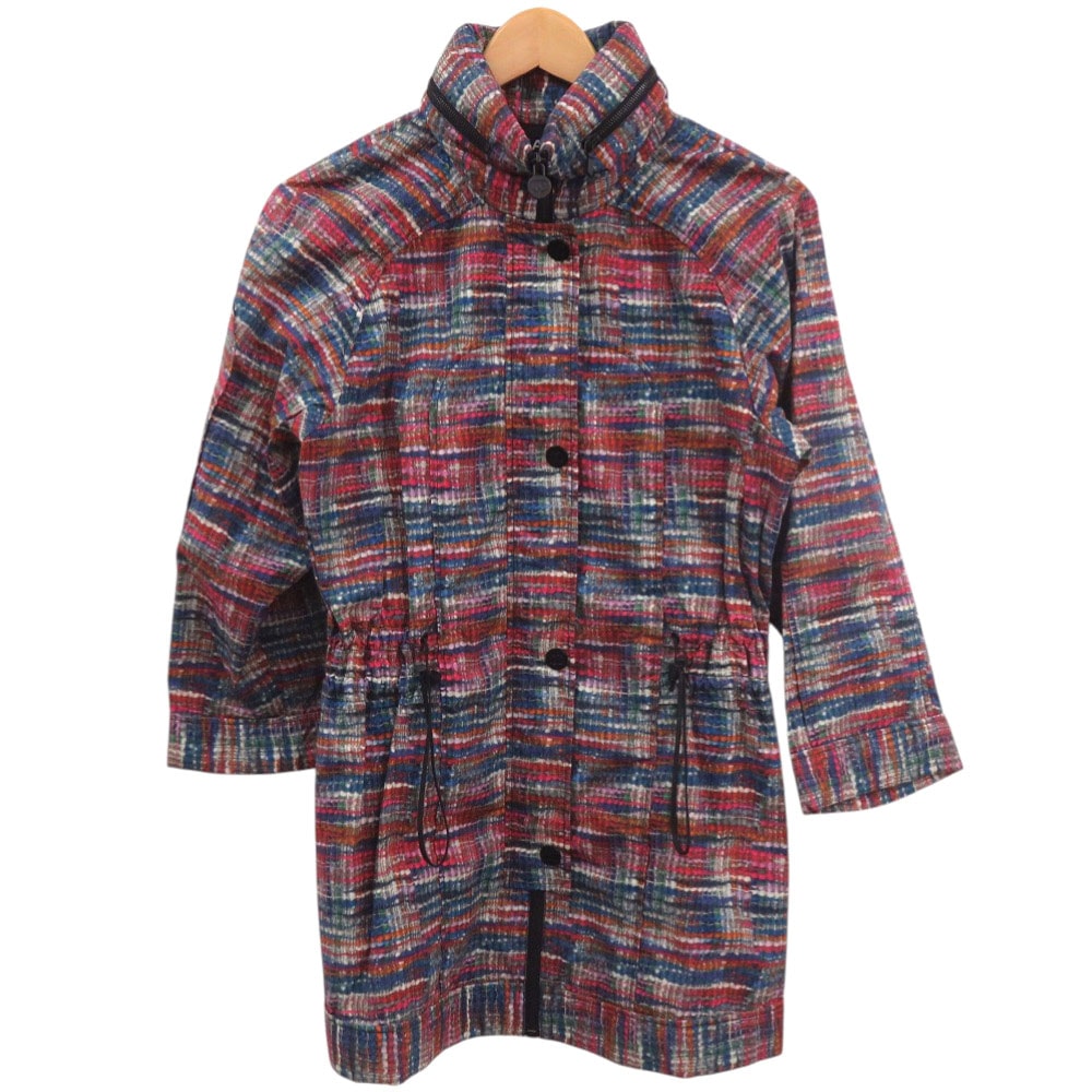 シャネル  ココボタン ヴィンテージ ブルー ツイード レインコー