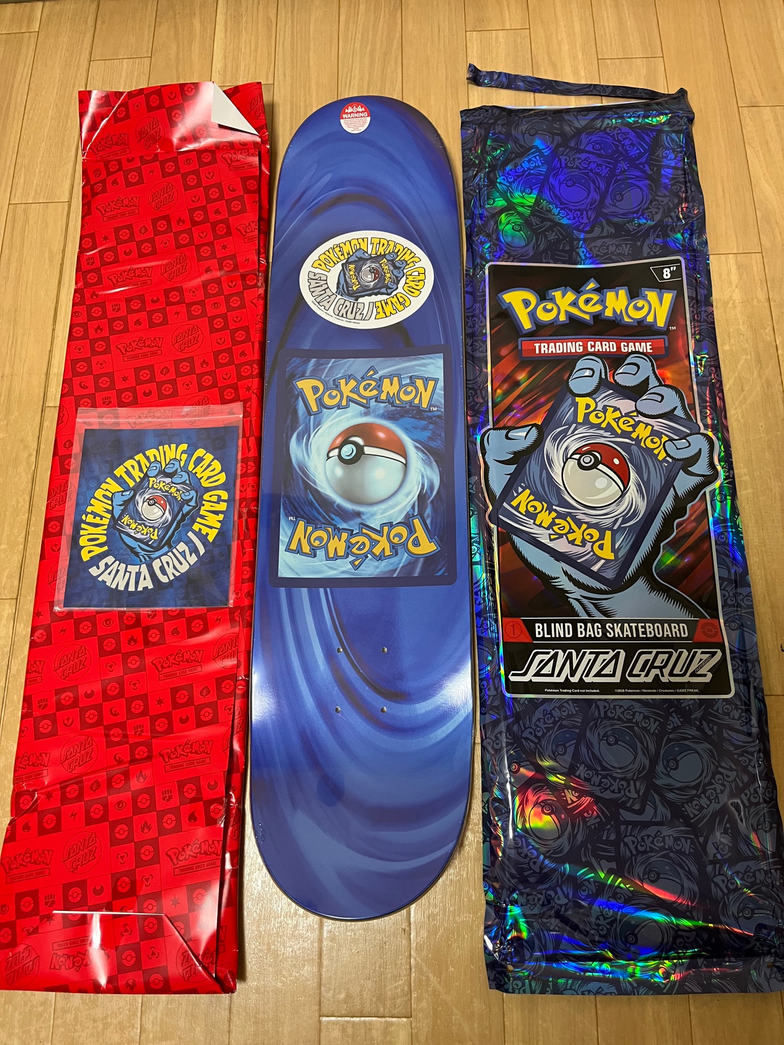 Santa Cruz -Pokemon- Pokemon TCG  30th Anniversary Skateboard Deck Blind Bag