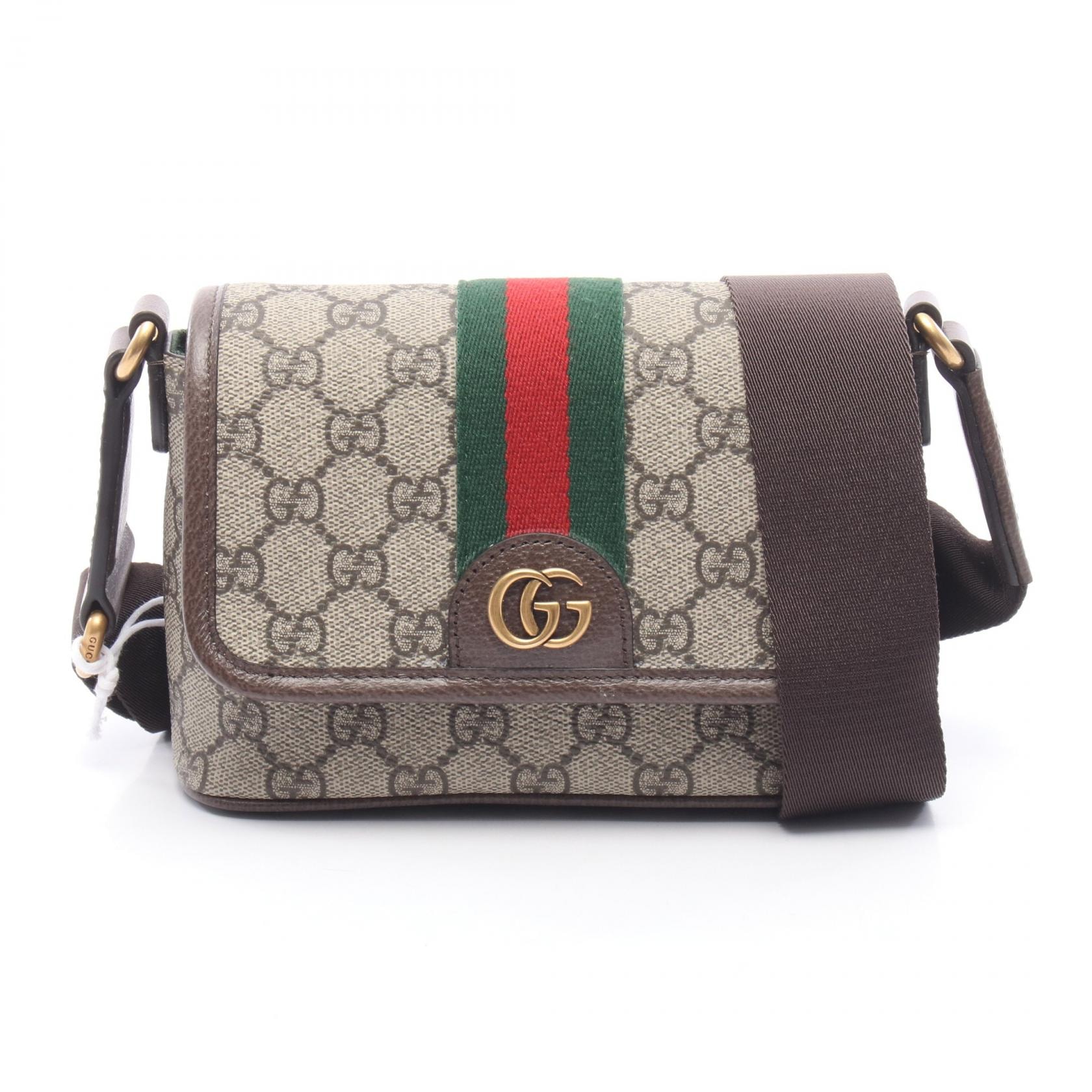 グッチ GUCCI オフィディア GGスプリーム ショルダーバッグ バッグ PVCコーティングキャンバス レザー レディース ベージュ系 / ブラウン系 838599FAEOF9745 【新品】