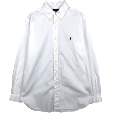 古着 ラルフローレン Ralph Lauren CLASSIC FIT クラシックフィット 長袖 ボタンダウンシャツ メンズM相当/eaa666196