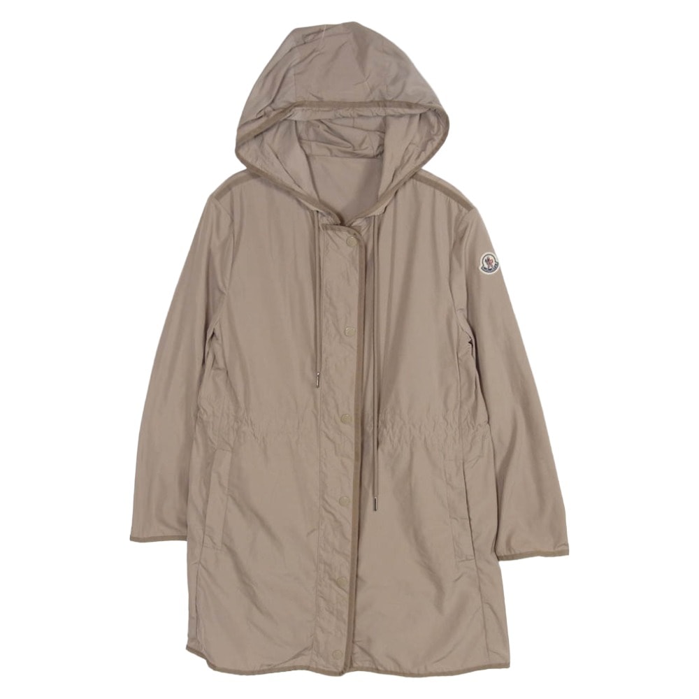 MONCLER モンクレール G10931C73306 54543 LEBRIS レブリス ウエストドローコード フード付き ジップアップ コート ベージュ系 00【中古】