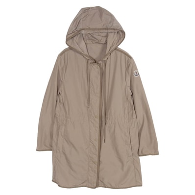 MONCLER モンクレール G10931C73306 54543 LEBRIS レブリス ウエストドローコード フード付き ジップアップ コート ベージュ系 00【中古】
