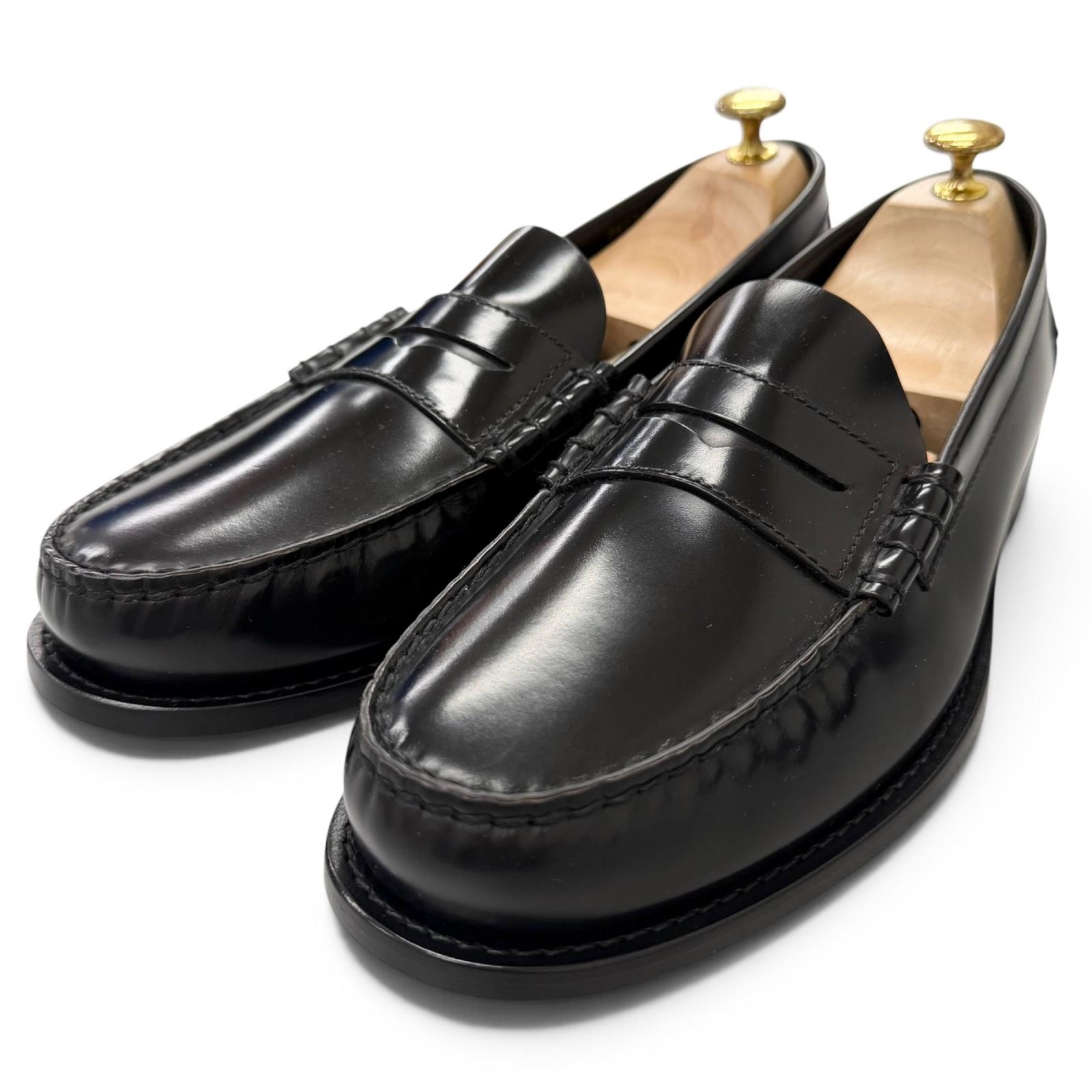極美品 プラダ ローファー ブラック メンズ 8.5 DNC734