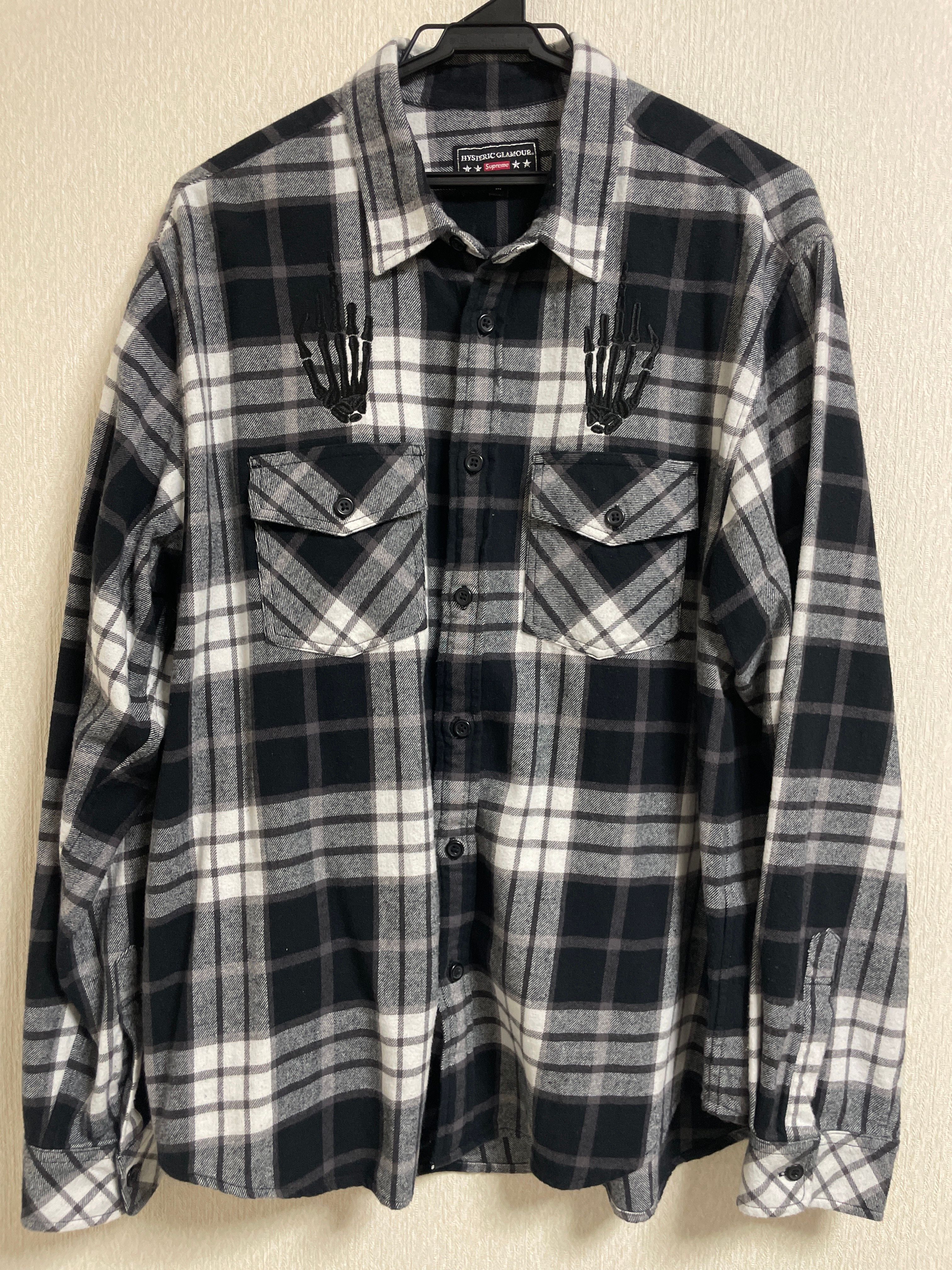 Supreme x HYSTERIC GLAMOUR Plaid Flannel Shirt "Black"