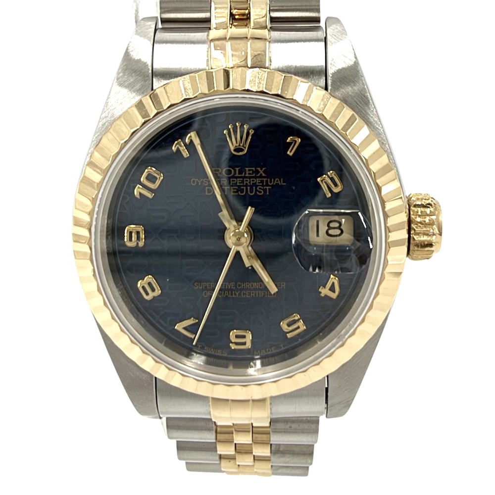 ROLEX ロレックス 腕時計 デイトジャスト コンピュータ 18金 AT Cal.2135 69173 自動巻き ステンレススチール  イエローゴールド   レディース【中古品】