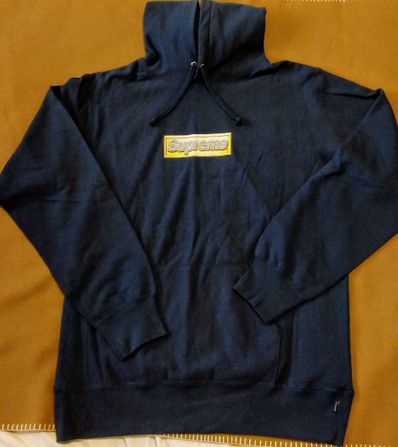 Supreme Bandana Box Logo Hooded Sweatshirt "Navy"