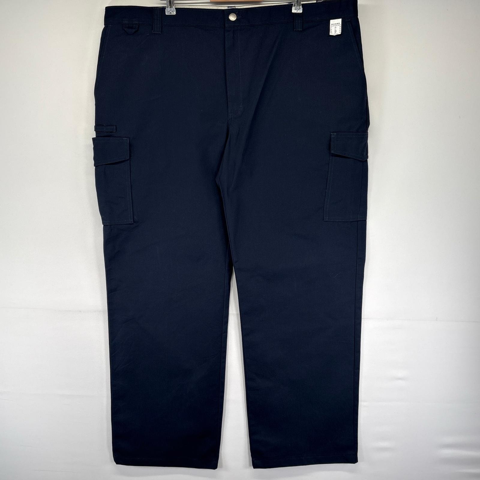 古着 デッドストック ディッキーズ Dickies パンツ ワンポイントロゴ 大きいサイズ カーゴパンツ 44 ネイビー系 メンズ